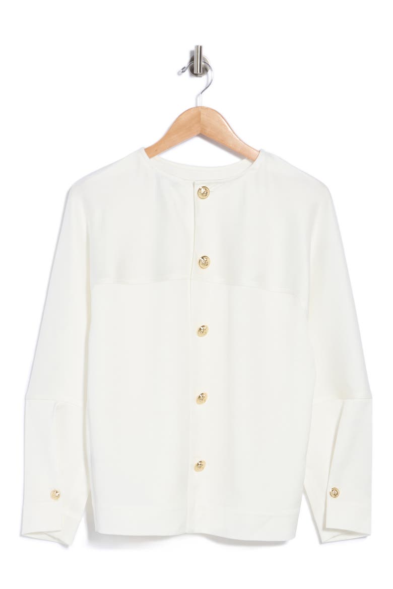 Natalia Button Back Satin Top, Main, color, IVORY