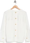 Reiss Natalia Button Back Satin Top
