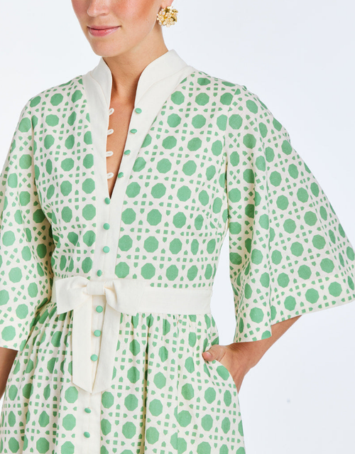 Mestiza New York Carmen Midi Dress In Green