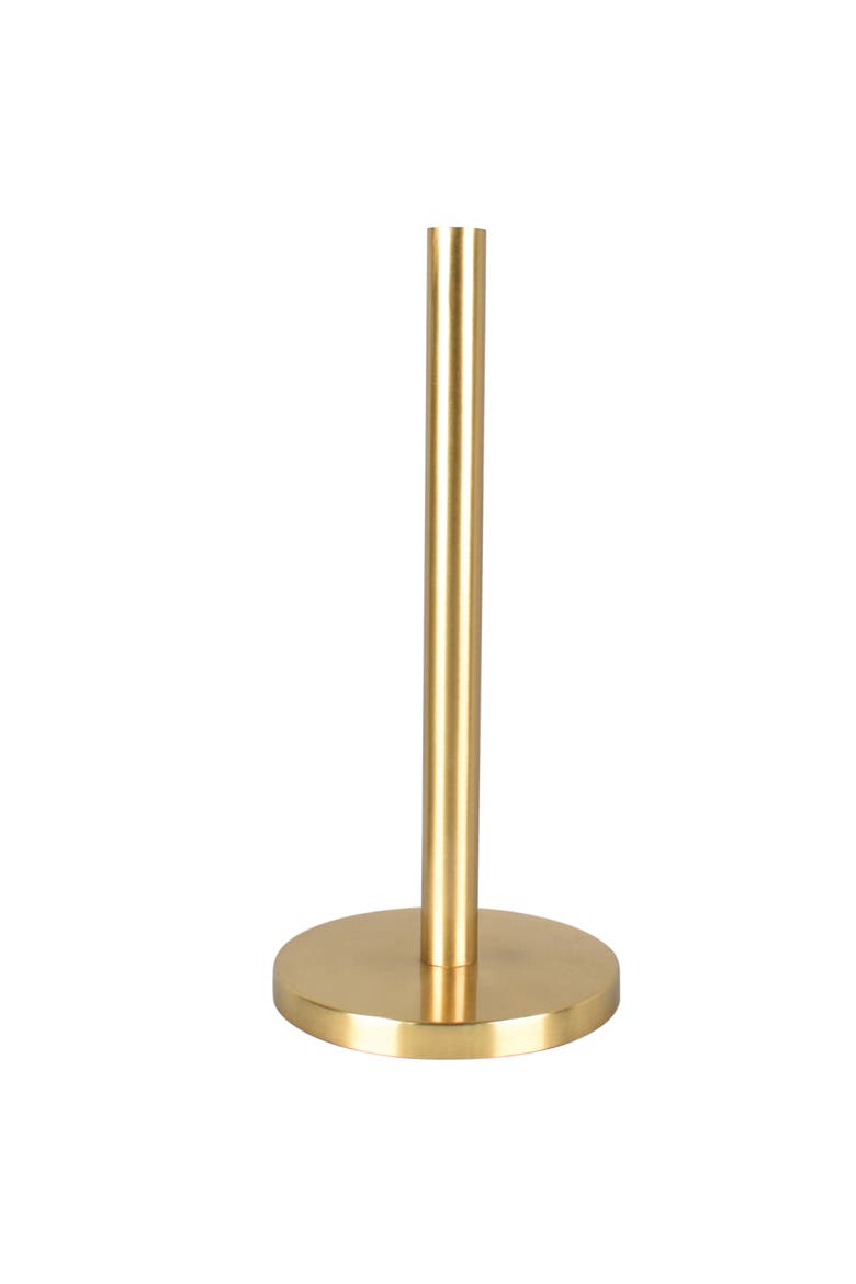 Avery Modern Classic Metal with Non Slip Weighted Marble Base Paper Towel Holder, Main, color, Gold