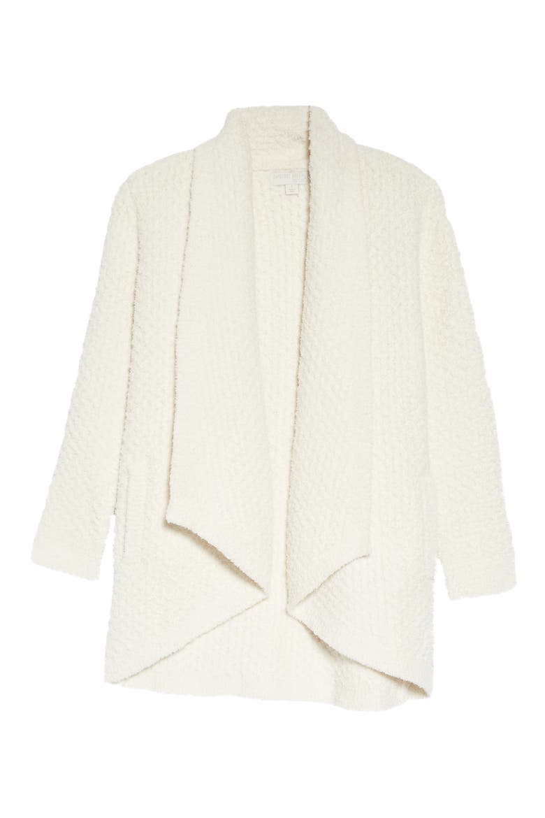 Honeycomb Shawl Collar Cardigan, Alternate, color, CREAM