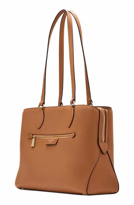 hudson pebble leather work tote
