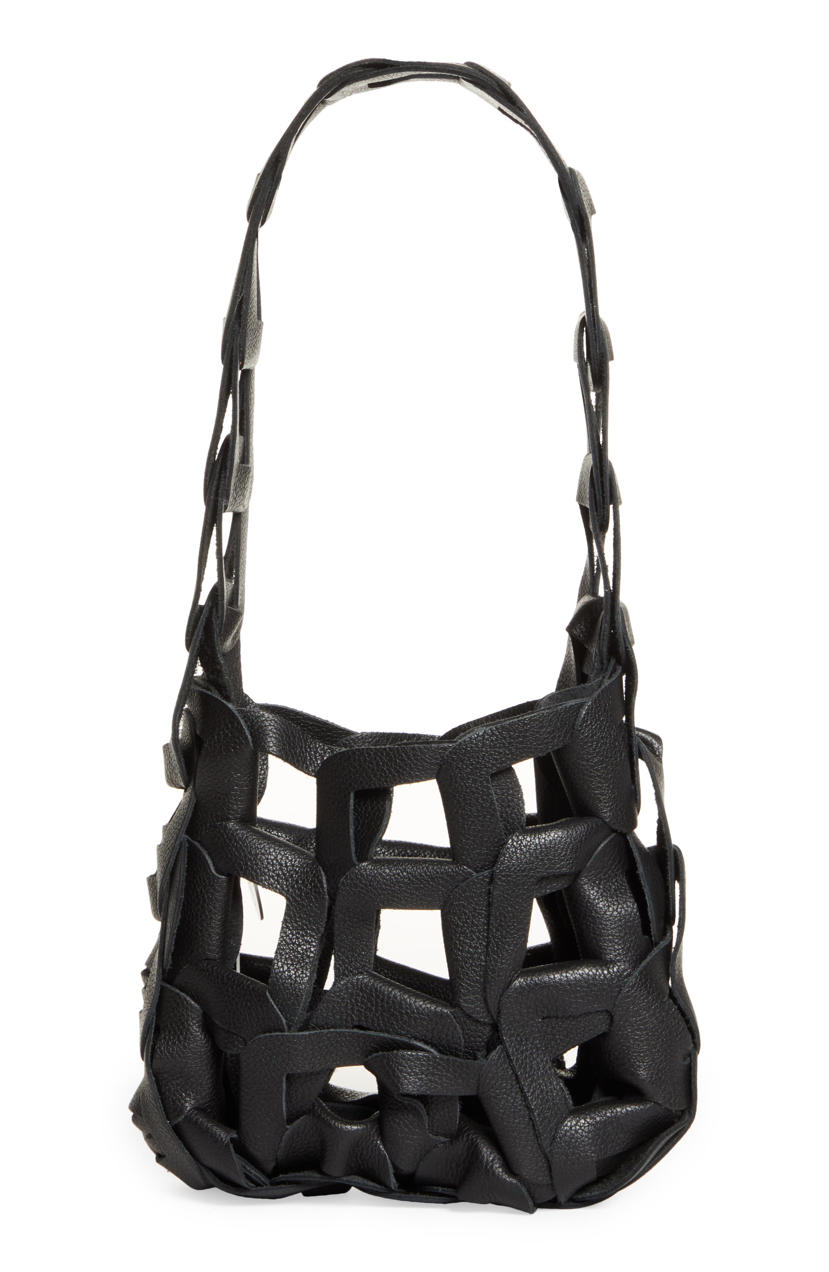 SC103 Mini Links Leather Tote, Main, color, 
