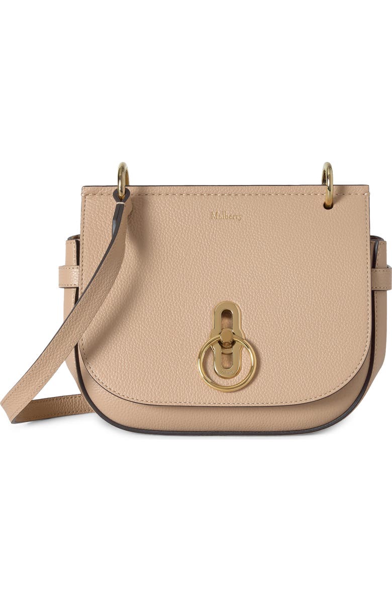 Mulberry Small Amberley Leather Satchel, Main, color, Crumpet