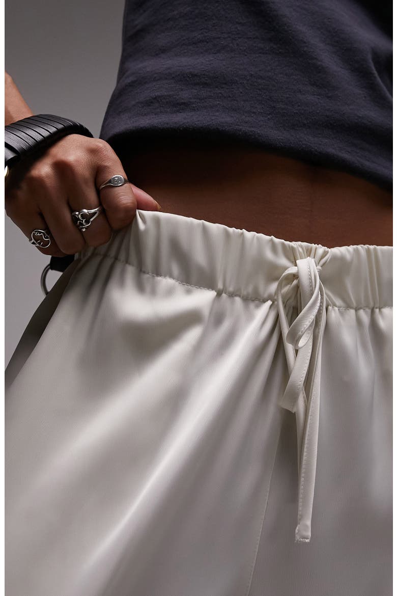 Satin Wide Leg Trousers, Alternate, color, GOLD