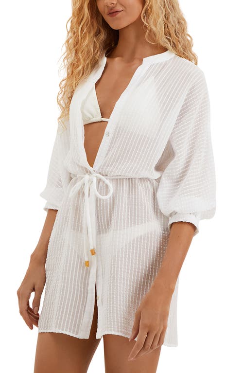 Vix Paula Hermanny Lilou Button-up Drawstring Cover-up