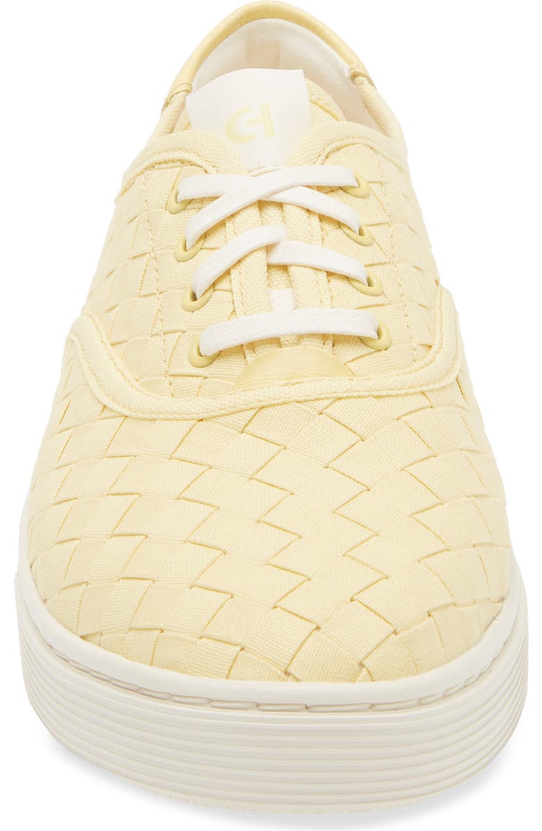 Cole Haan GrandPro Harbor Sneaker, Alternate, color, Pale Banana Woven Canvas