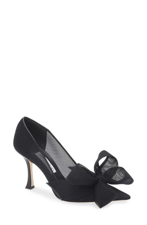 Jimmy Choo Staz Bow Mesh Pump