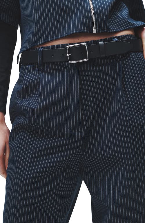 Rag & Bone Marianne Pinstripe Ponte Pants In Navy Stripe
