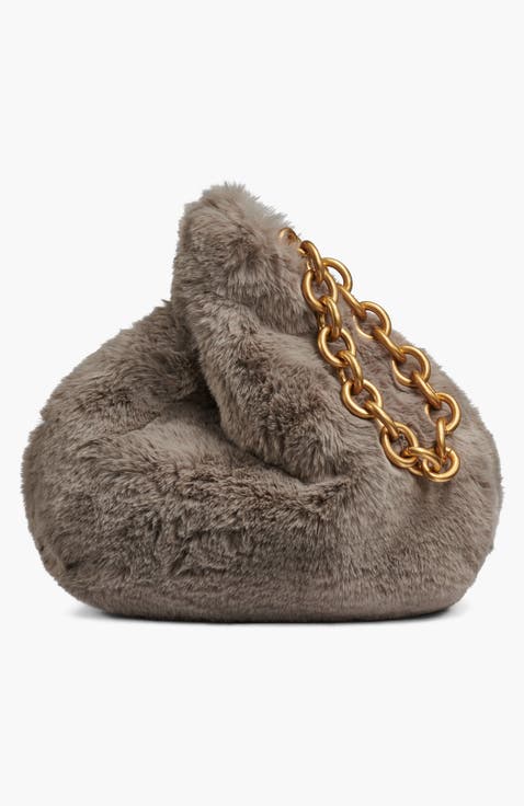 Lawrence Faux Fur Wristlet