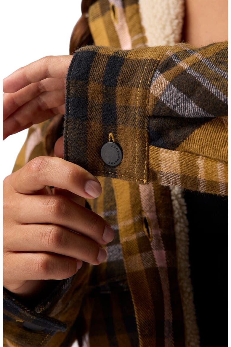 Venture Pile-Fleece Lined Flannel Jacket - Women's, Alternate, color, Bistre Plaid