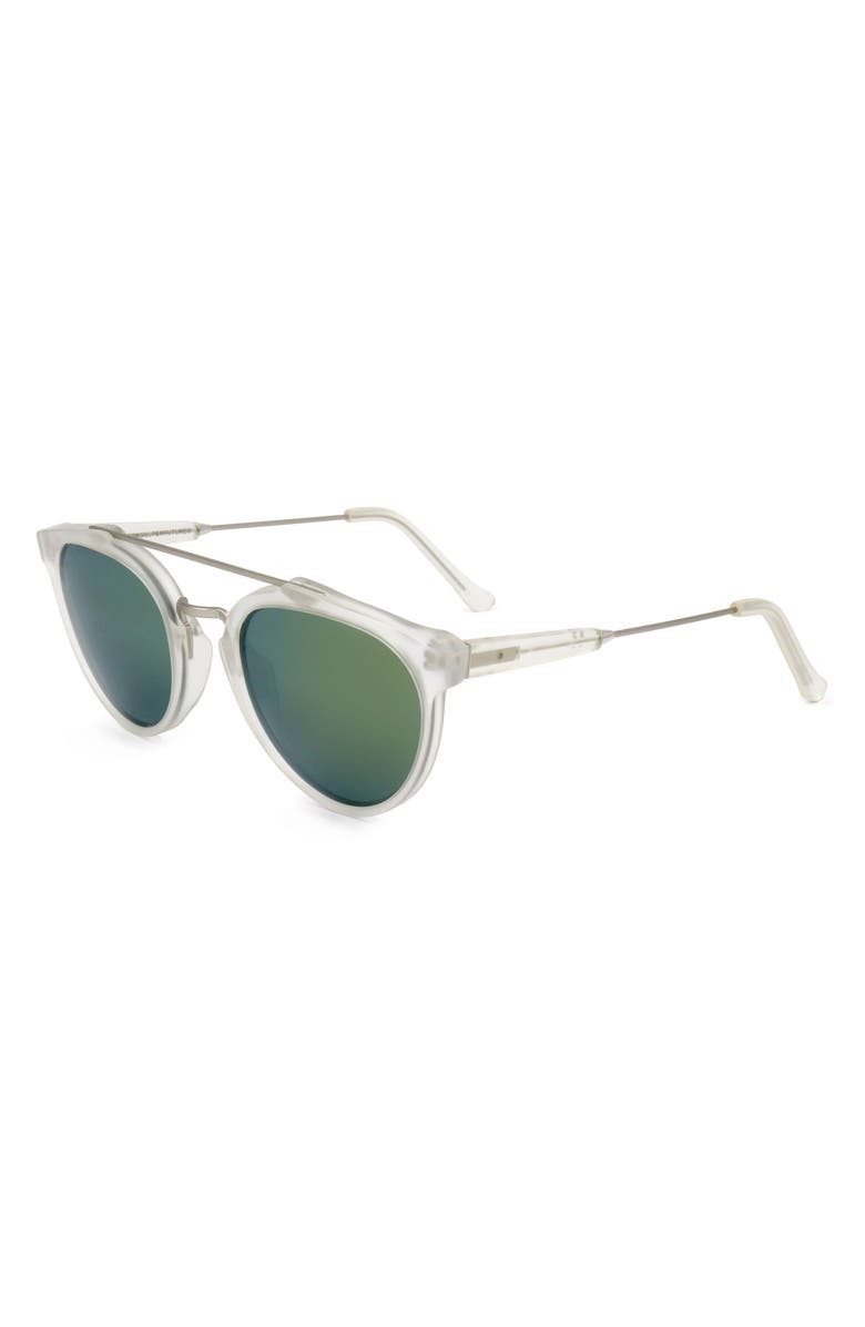 SUPER by RETROSUPERFUTURE<sup>®</sup> 51mm Round Sunglasses, Alternate, color, Crystal