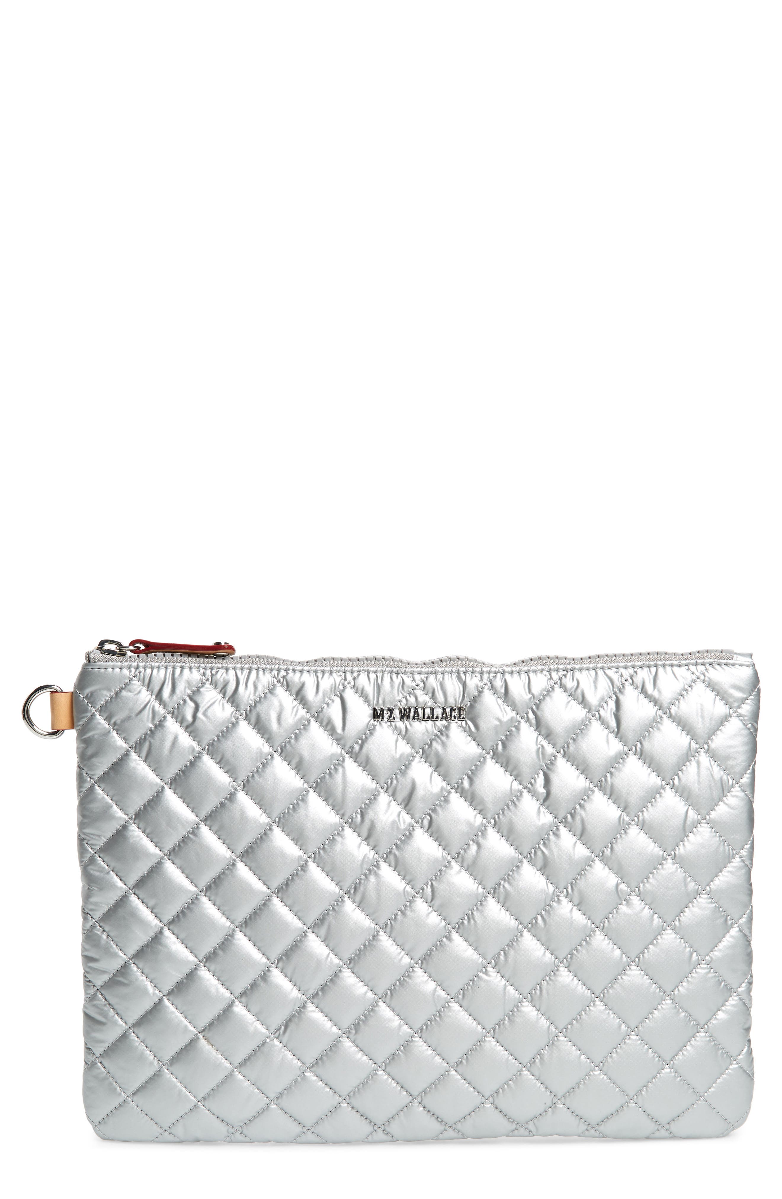 Metro Pouch, Main, color, TIN METALLIC