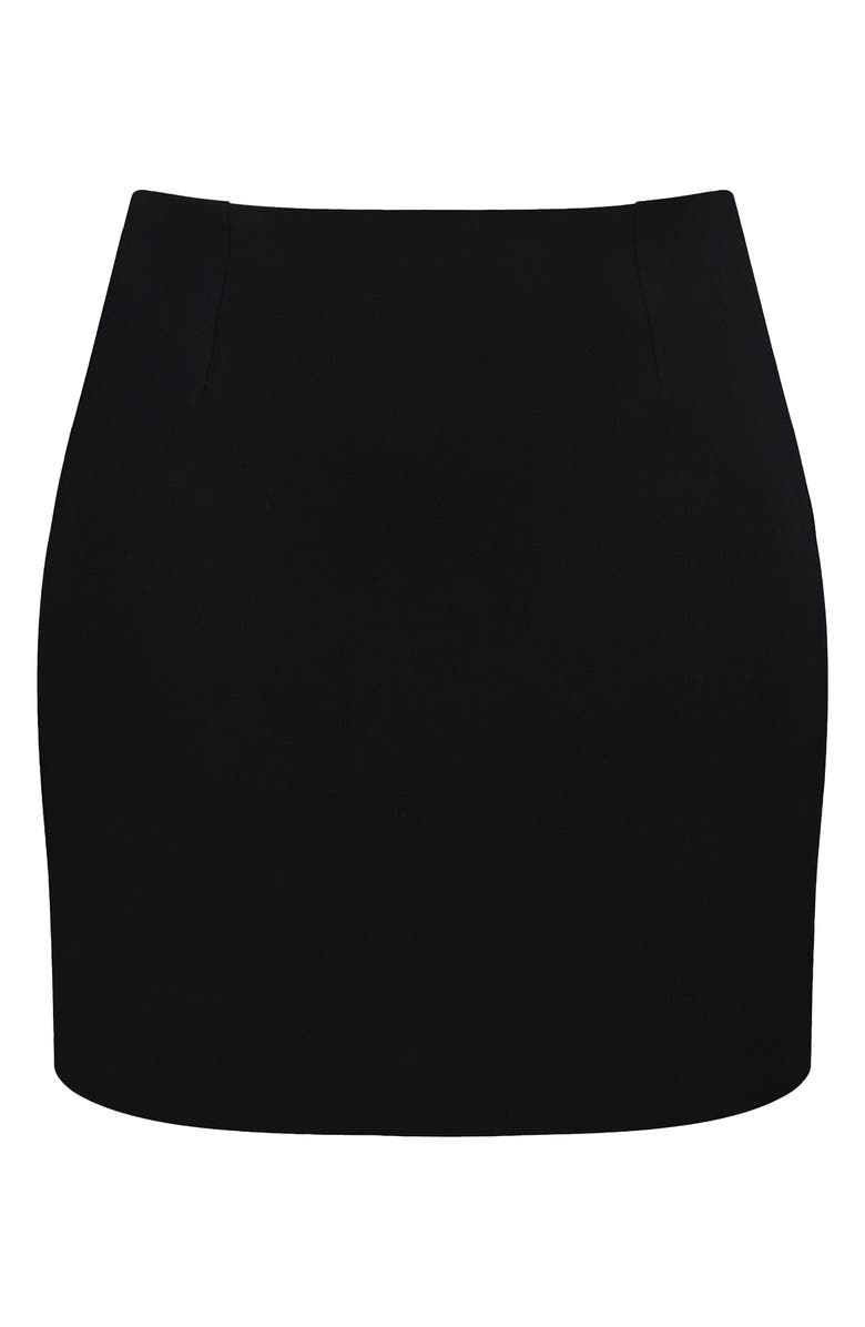 HOUSE OF CB Roda Tailored Crepe Miniskirt, Alternate, color, Black
