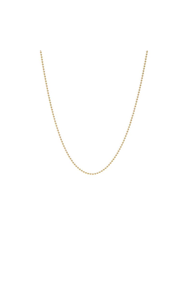 BY ADINA EDEN Ball Chain Link Necklace 14K, Main, color, 14K Gold - 18 Inch