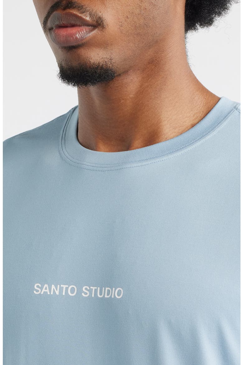 Tempo Haze Tech Logo Graphic T-Shirt, Alternate, color, BABY BLUE