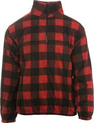 BURNSIDE Polar Fleece Quarter Zip Sweatshirt