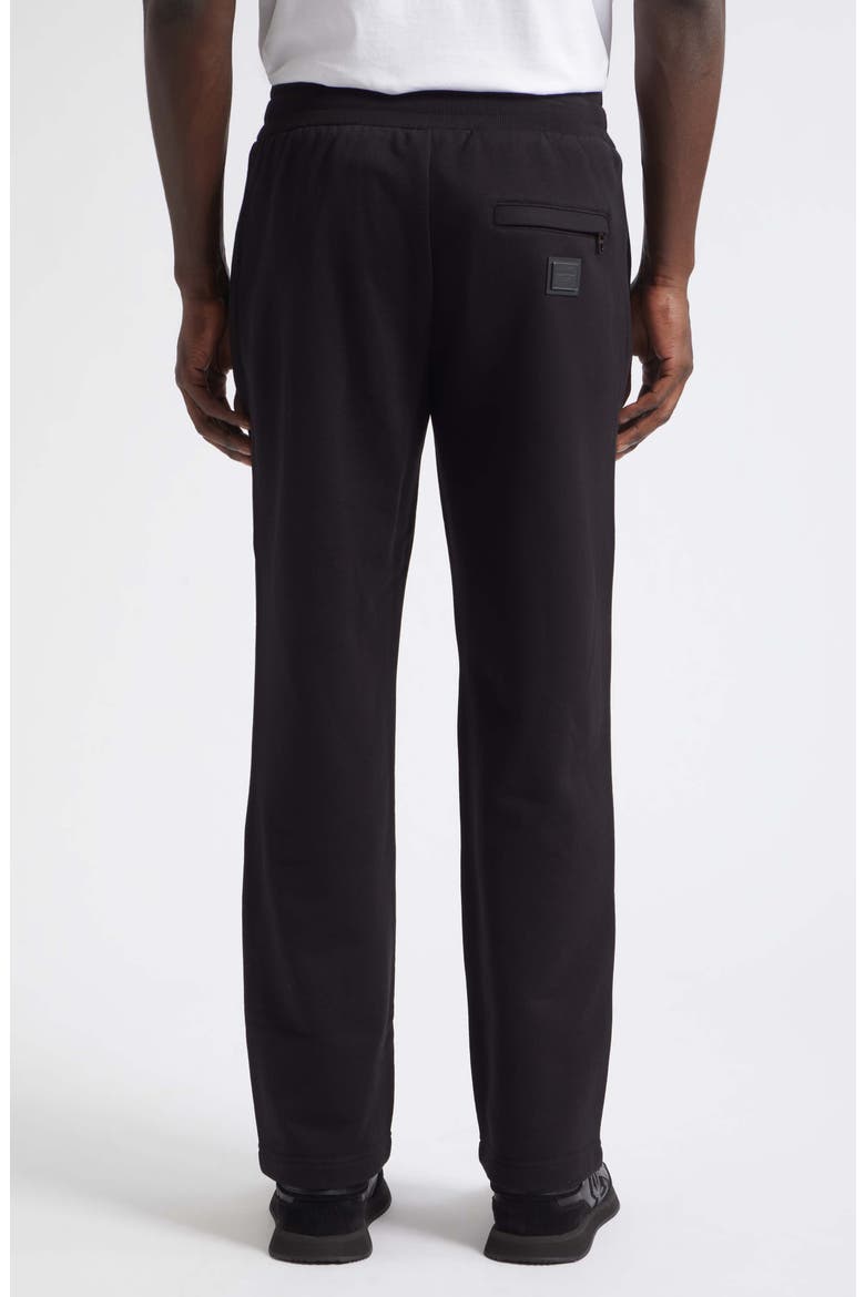 Logo Plate Pants, Alternate, color, NERO
