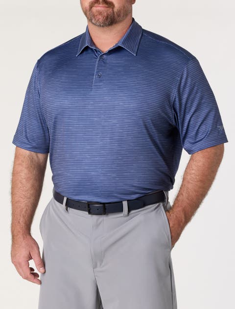 Big & Tall Performance Striped Polo Shirt V3