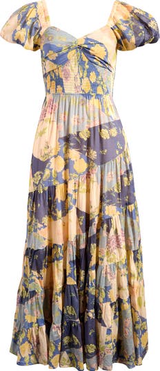 Sundrenched Floral Tiered Maxi Sundress
