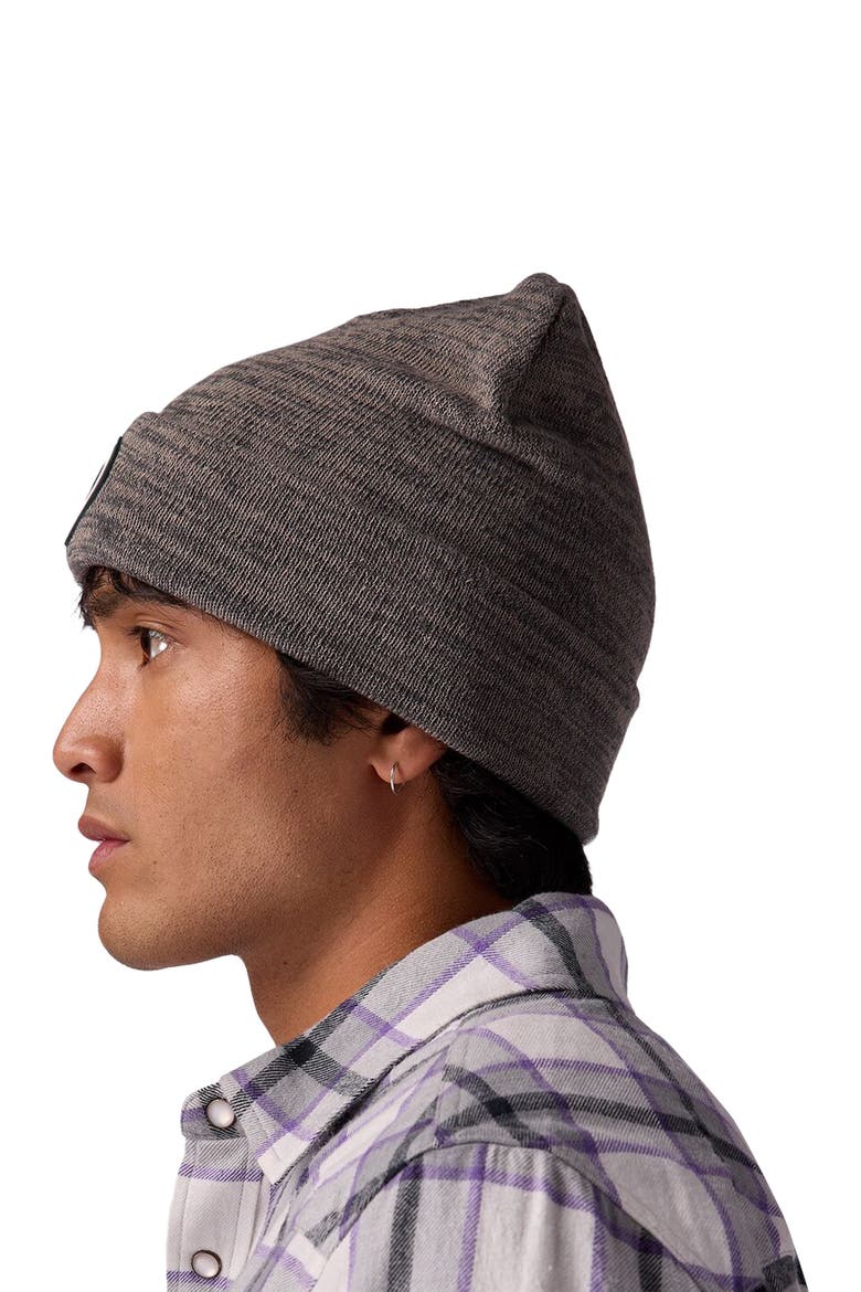 Patch Goat Beanie, Alternate, color, Heather Goat Gray