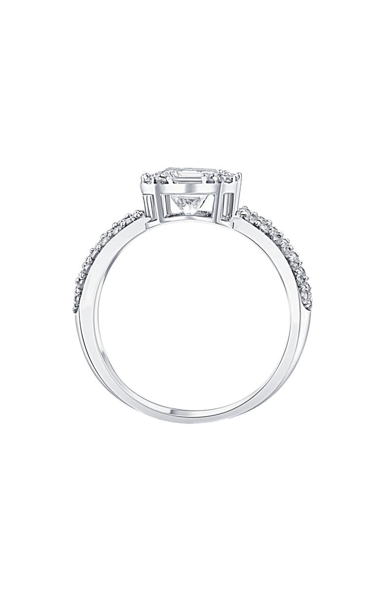 Bliss Diamond 1 5/8CT Princess Cut Halo Diamond Engagement Ring 14k Gold Lab Grown, Alternate, color, 