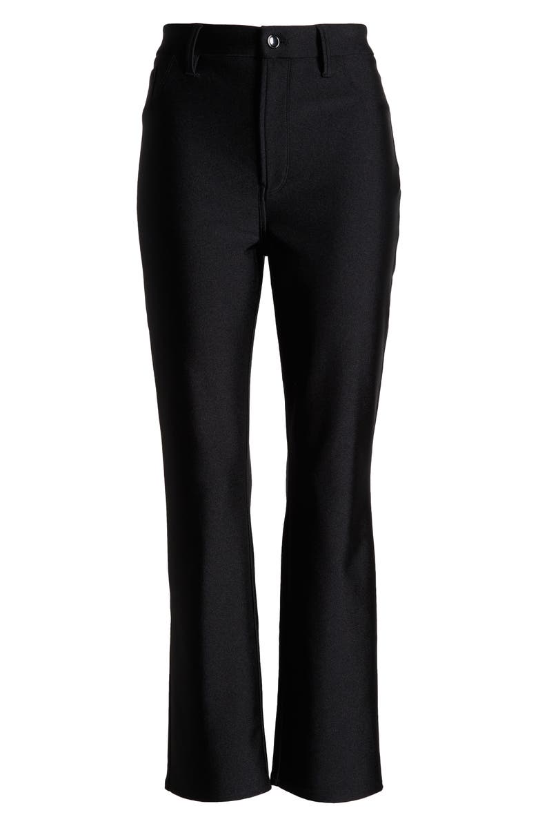 Good American Compression Shine Straight Leg Crop Pants, Alternate, color, 