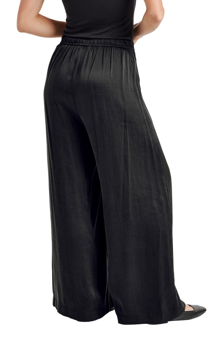 Splendid Angie Wide Leg Satin Pants, Alternate, color, 