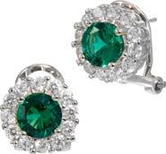 SAVVY CIE JEWELS Halo Stud Earrings