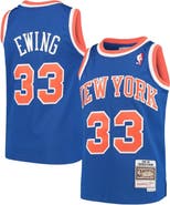 Mitchell & Ness Youth Mitchell & Ness Patrick Ewing Blue New York Knicks Hardwood Classics Swingman Throwback Jersey