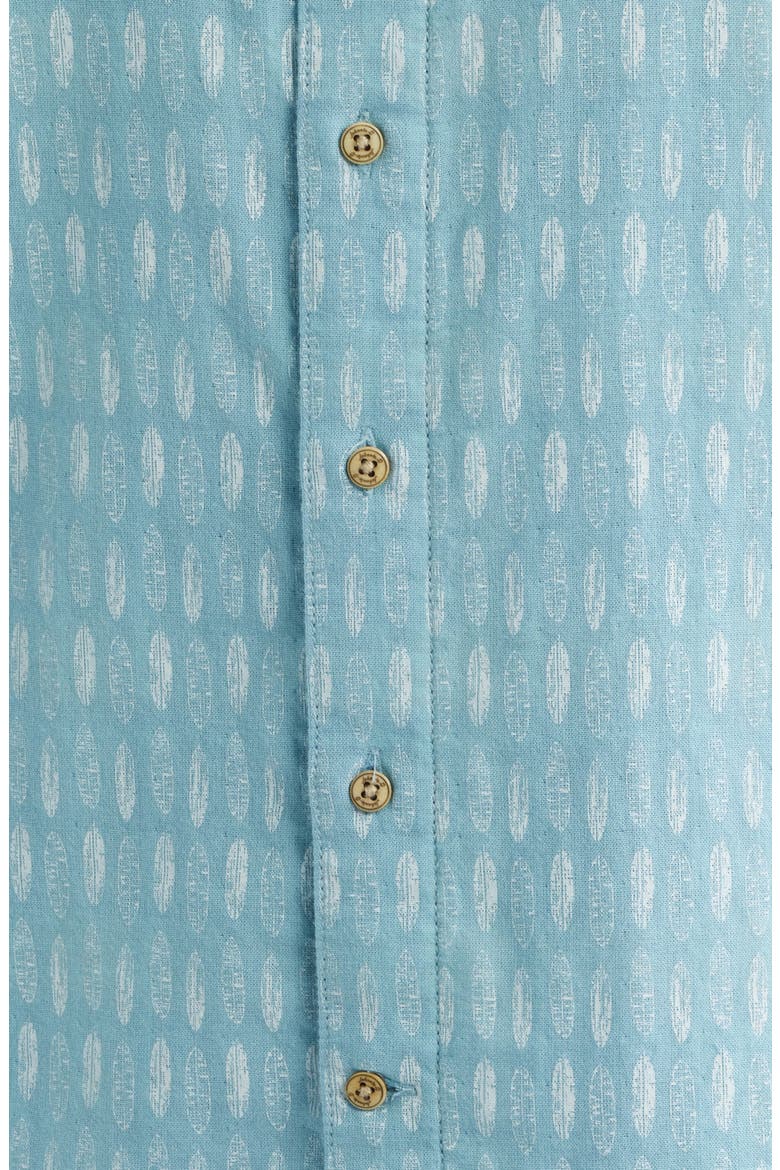 Beachley Short Sleeve Button-Up Shirt, Alternate, color, MALIBLU