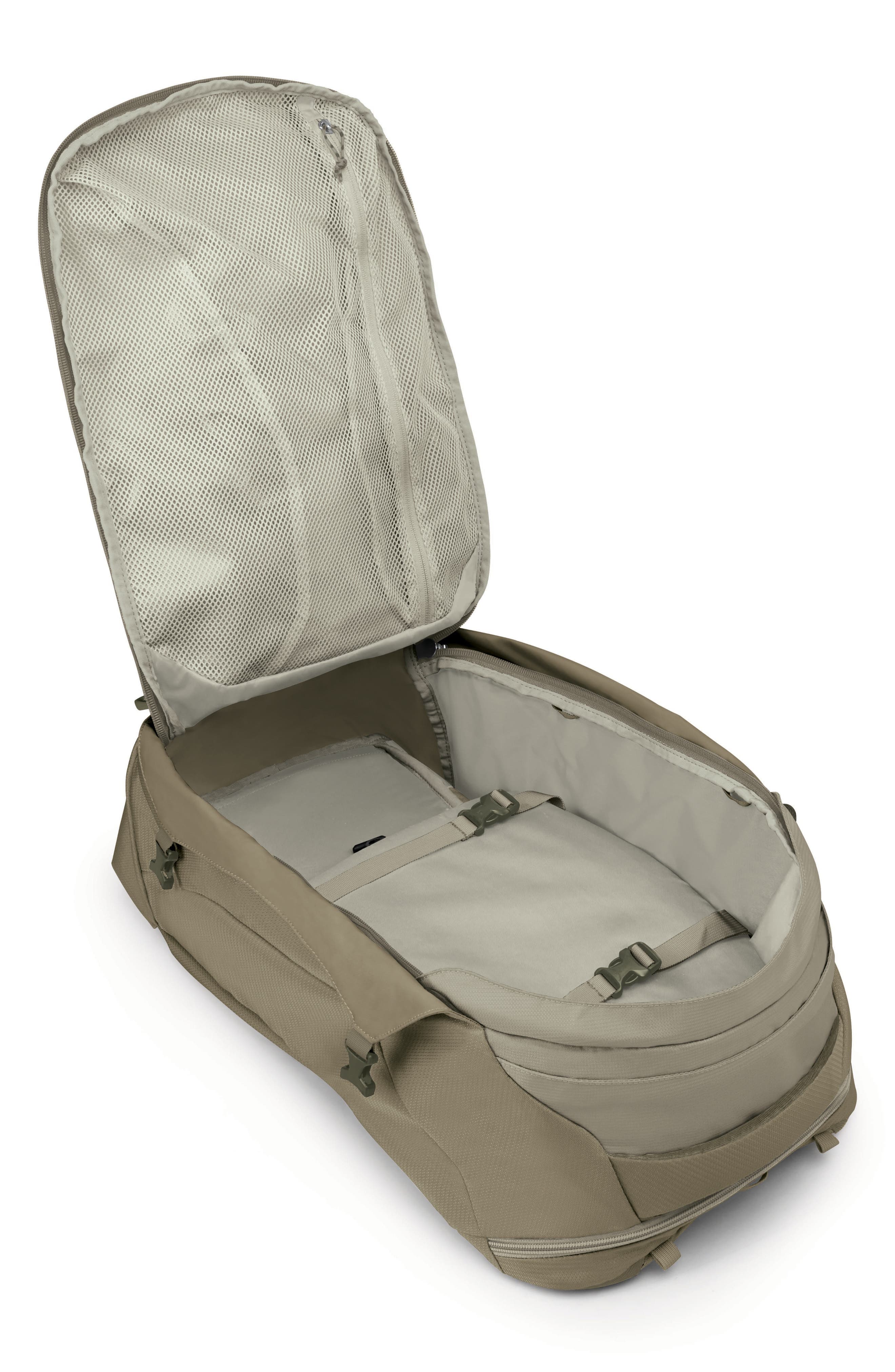 Osprey Farpoint 40-Liter Travel Carry-On Backpack, Alternate, color, Sawdust Tan