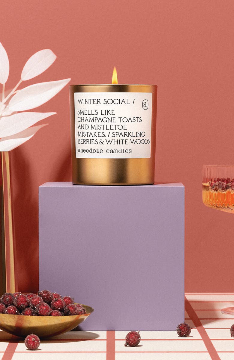 ANECDOTE CANDLES Winter Social Candle, Alternate, color, Gold