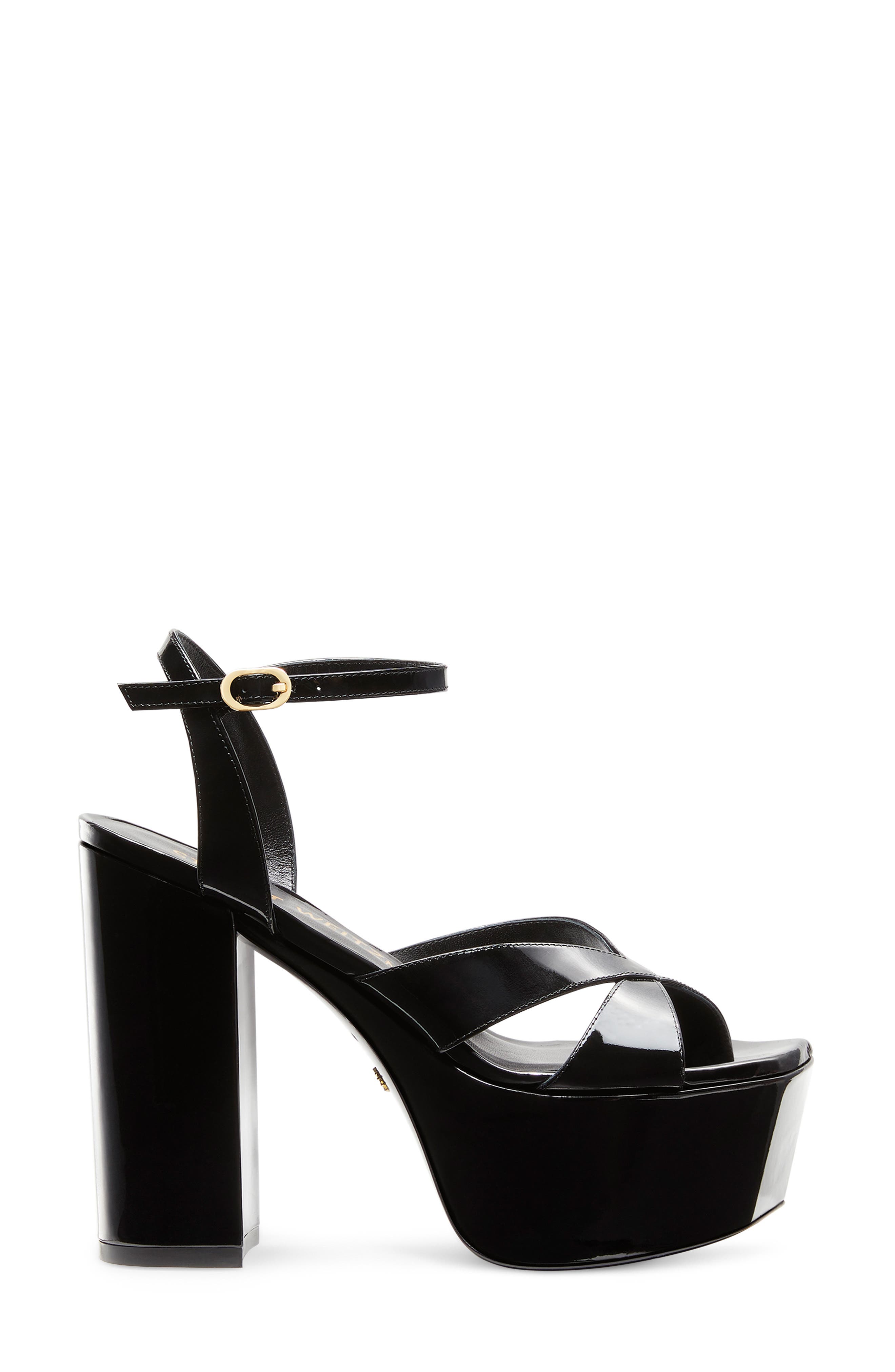 Stuart Weitzman Miami Square High 140 Platform Sandal, Alternate, color, 