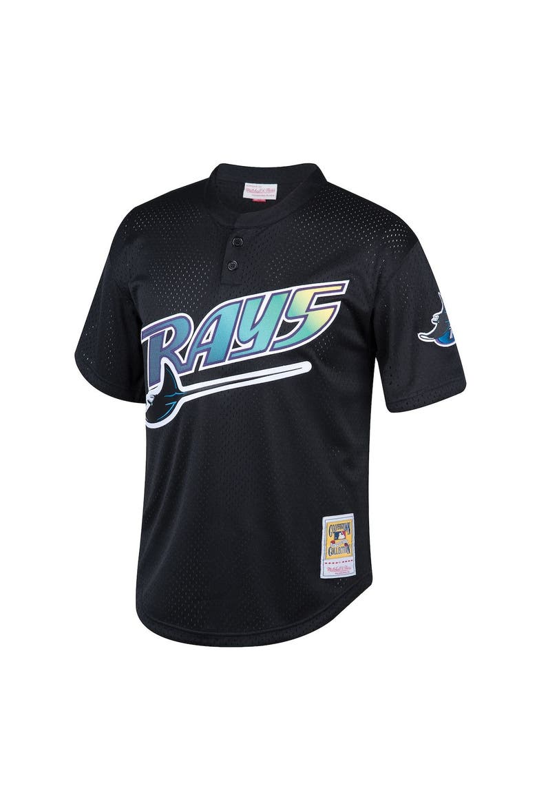 Youth Mitchell & Ness Wade Boggs Black Tampa Bay Rays Cooperstown Collection Mesh Batting Practice Jersey, Alternate, color, Black