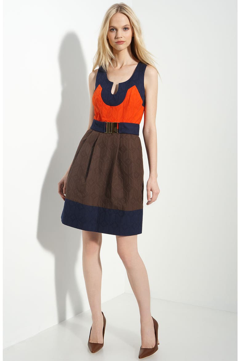 'Imara' Jacquard Dress, Main, color, MULTI