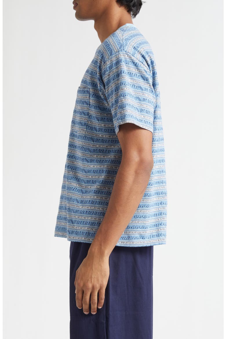 Lyric Stripe Pocket T-Shirt, Alternate, color, BLUE MULTI