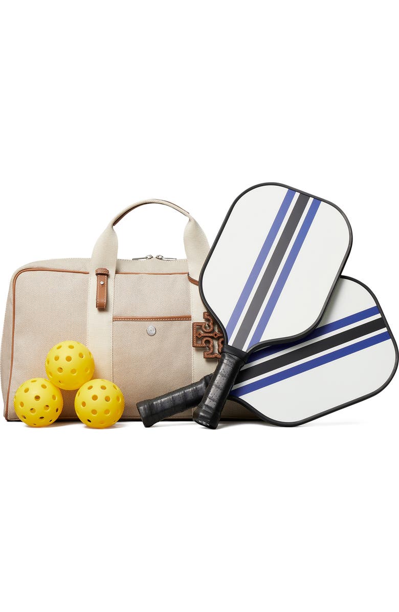 Tory Burch Splash Pickleball Set, Alternate, color, Off White / Blue