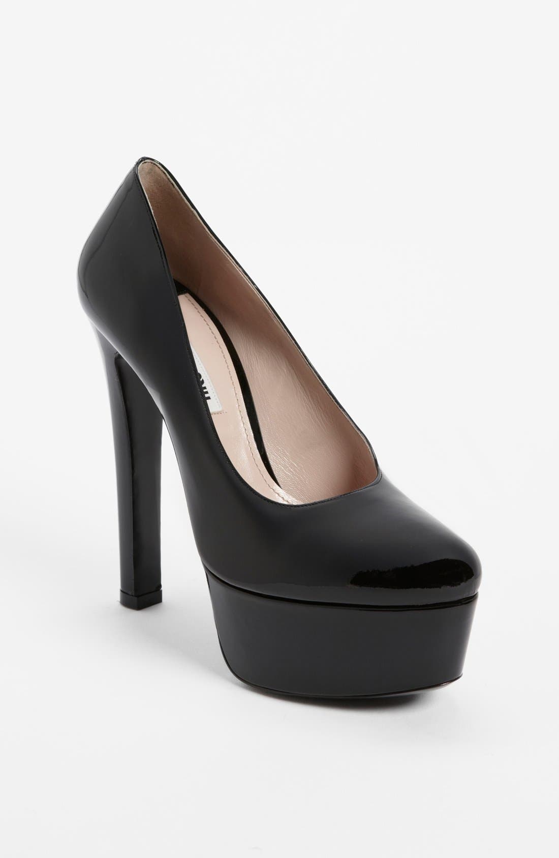 Miu Miu Platform Pump, Main, color, 