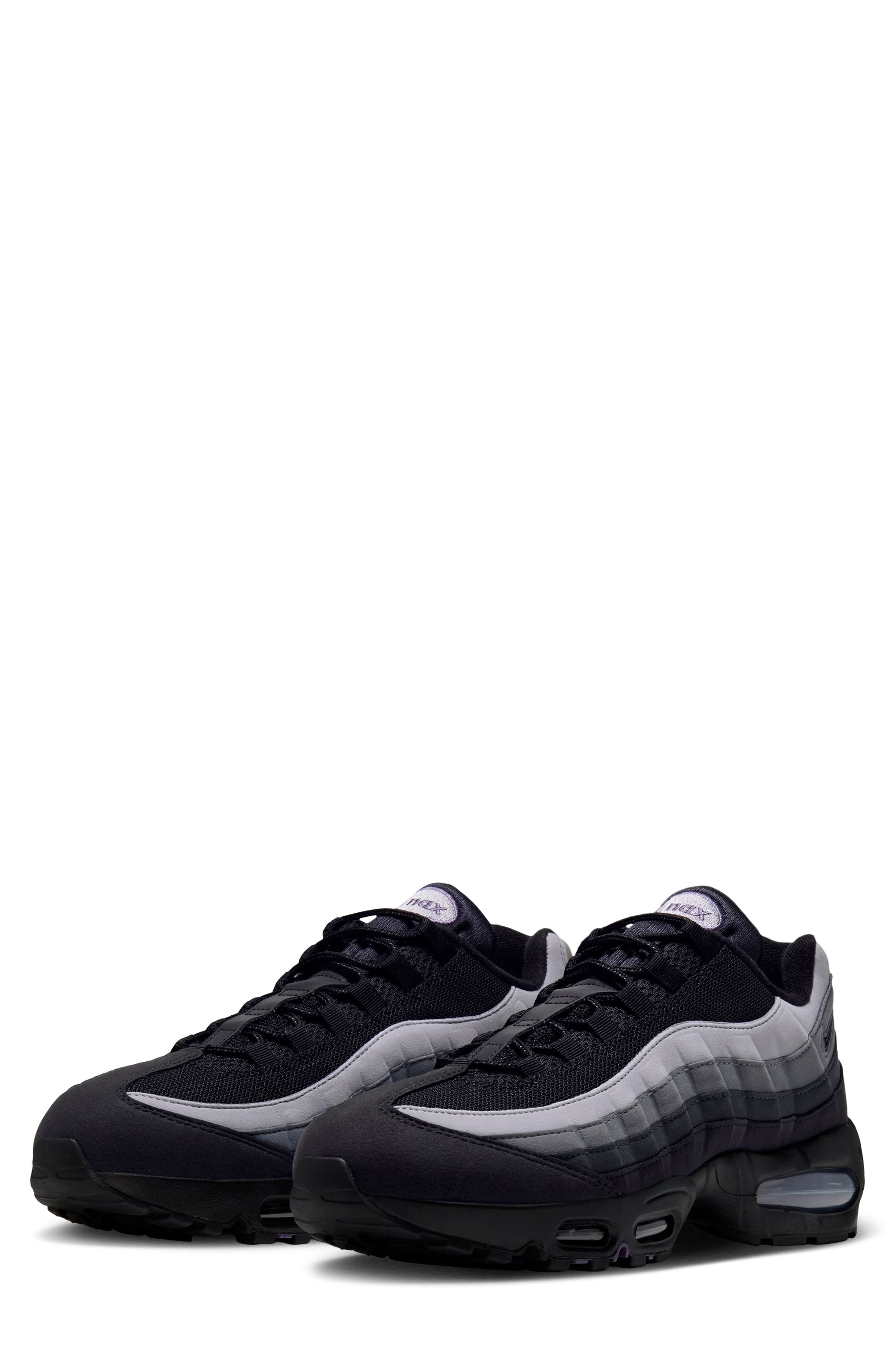 Air Max 95 PRM Sneaker, Main, color, BLACK/ CANYON PURPLE