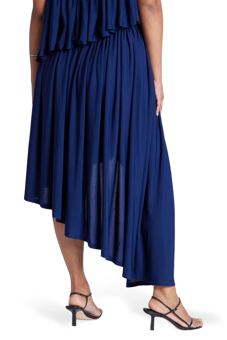 Cascading Asym Skirt, Alternate, color, NAVY