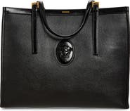 Versace Large Medusa Calf Leather Tote