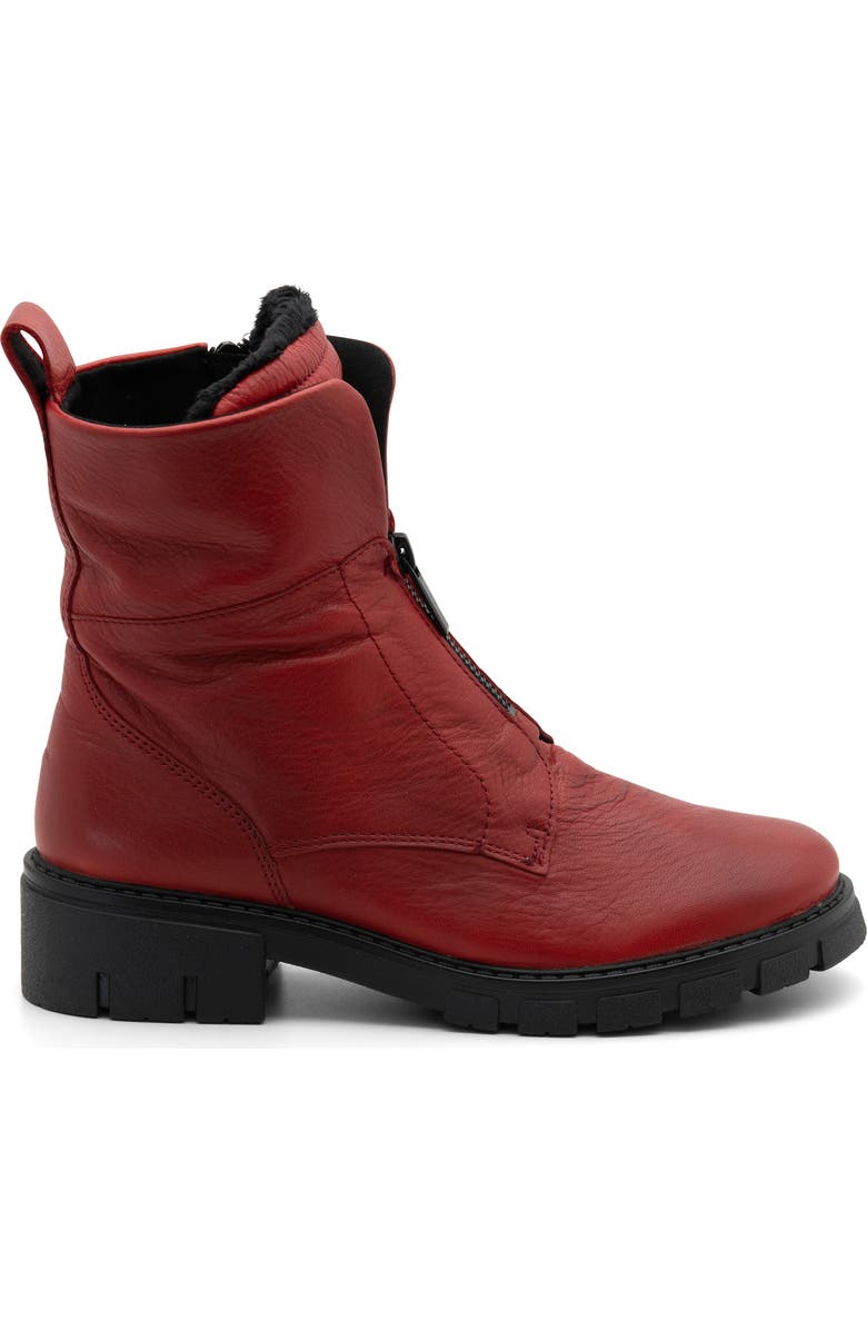 ara Deon Leather Bootie, Alternate, color, Red