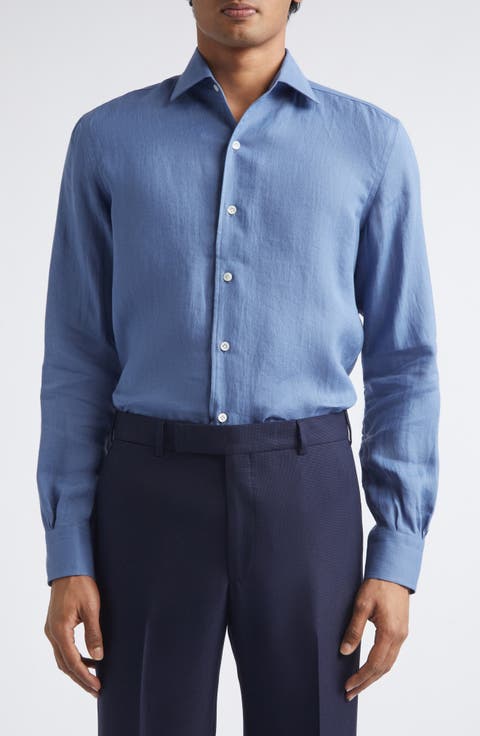 Linen Button-Up Shirt