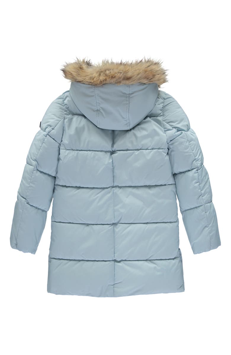 Kids' Faux Fur Trim Puffer Jacket