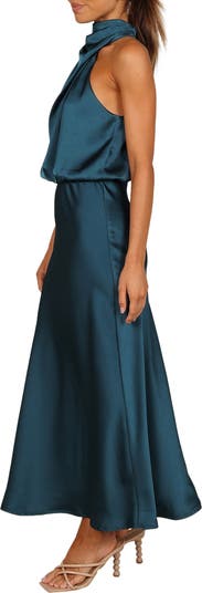 Annabelle Satin Maxi Dress