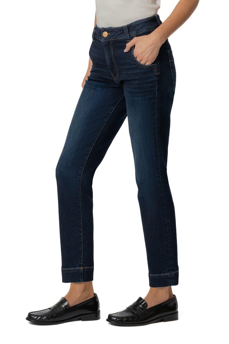Reese High Rise Ankle Slim Straight Leg Jeans, Alternate, color, MENTOR W/EURO B