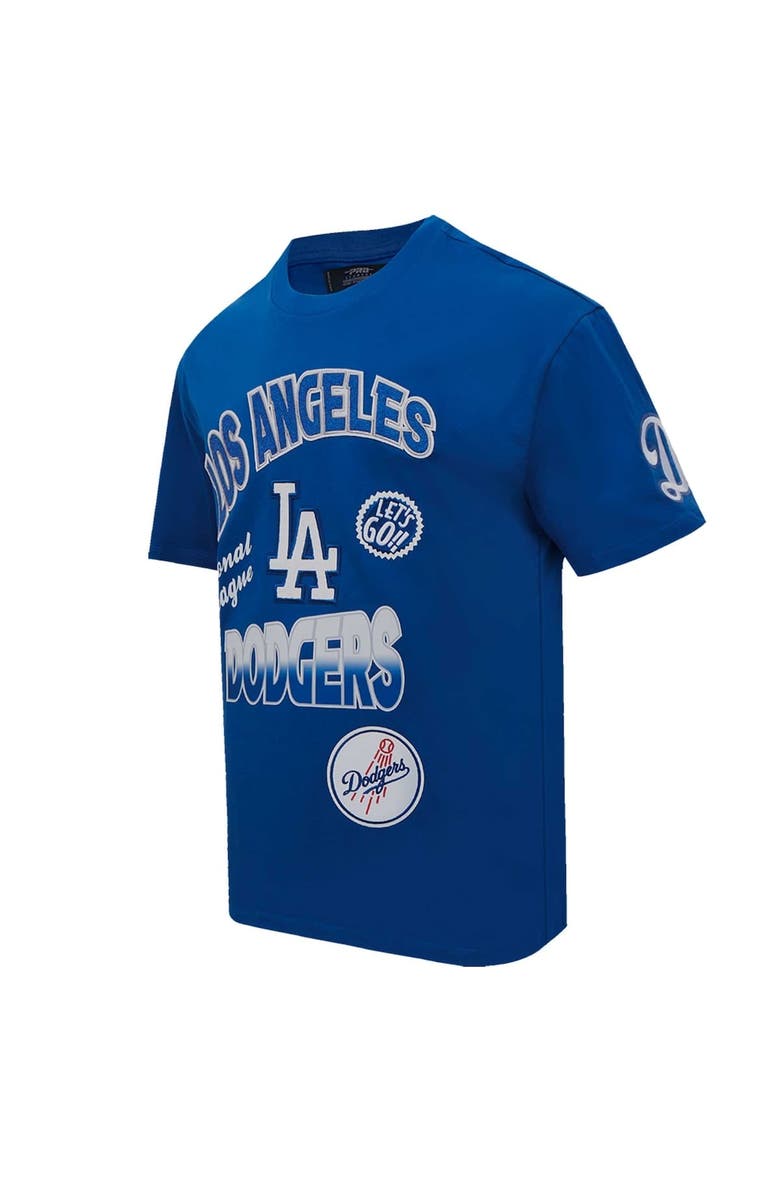 PRO STANDARD Men's Pro Standard Royal Los Angeles Dodgers Turn It Up Dropped Shoulder T-Shirt, Alternate, color, Royal
