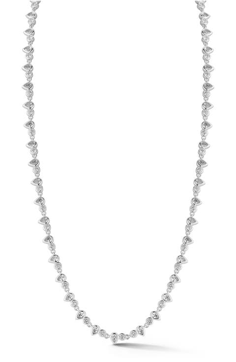Cubic Zirconia Tennis Necklace