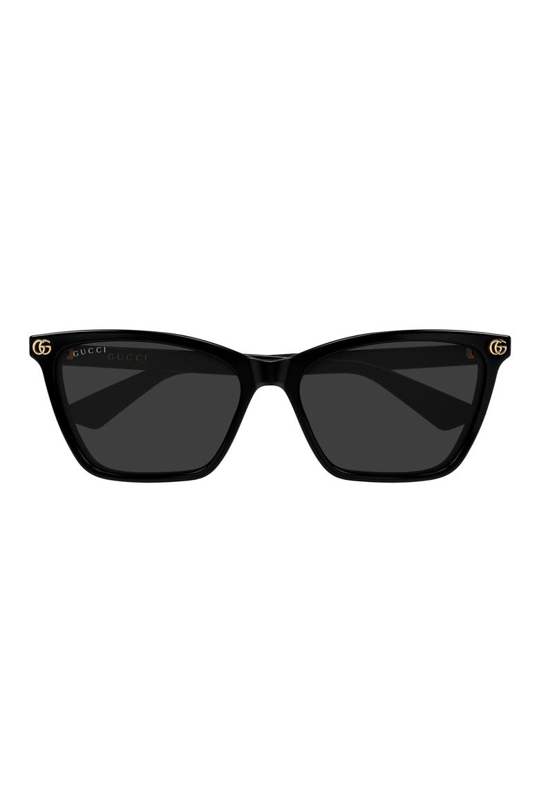 GG2111S Cat Eye Sunglasses, Main, color, BLACK
